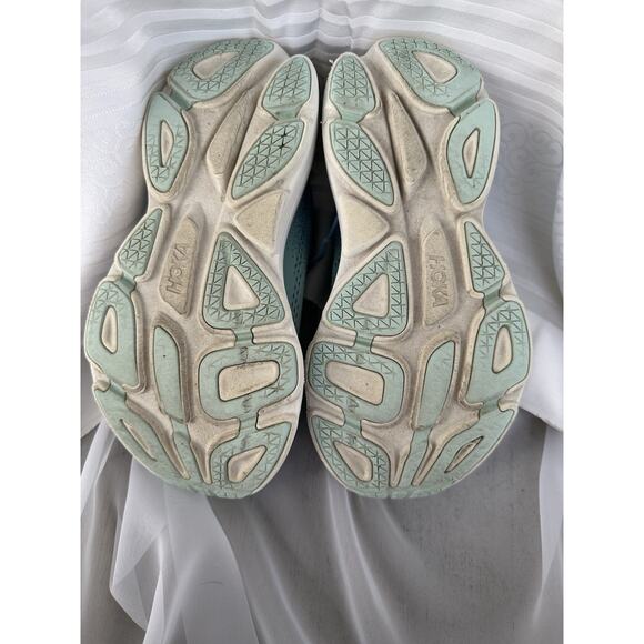 Hoka One One Womens 7.5 Bondi 8 Blue Lavender Casual Athletic Sneakers CLEANED - Picture 5 of 10